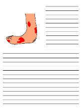 The 10 Plagues of Egypt Boils Printable writing paper